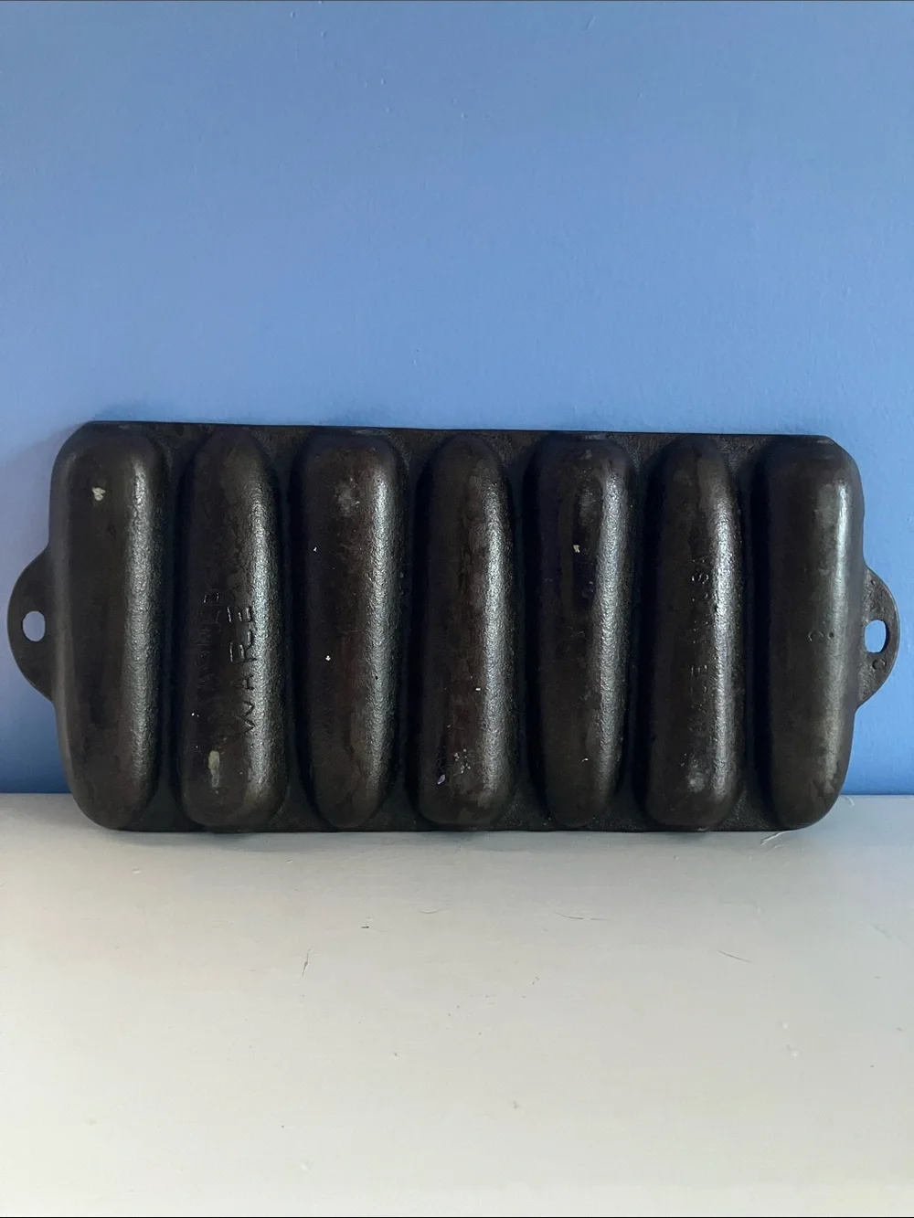 Vintage Wagner Ware Cornbread Cast Iron Jr Pan - Krusty Korn Kobs - Model 1319
